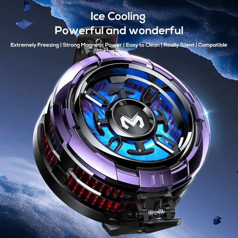MEMO CX08 Pro Magnetic Phone Cooler – AI Dual-Gear Radiator for PUBG & Mobile Gaming